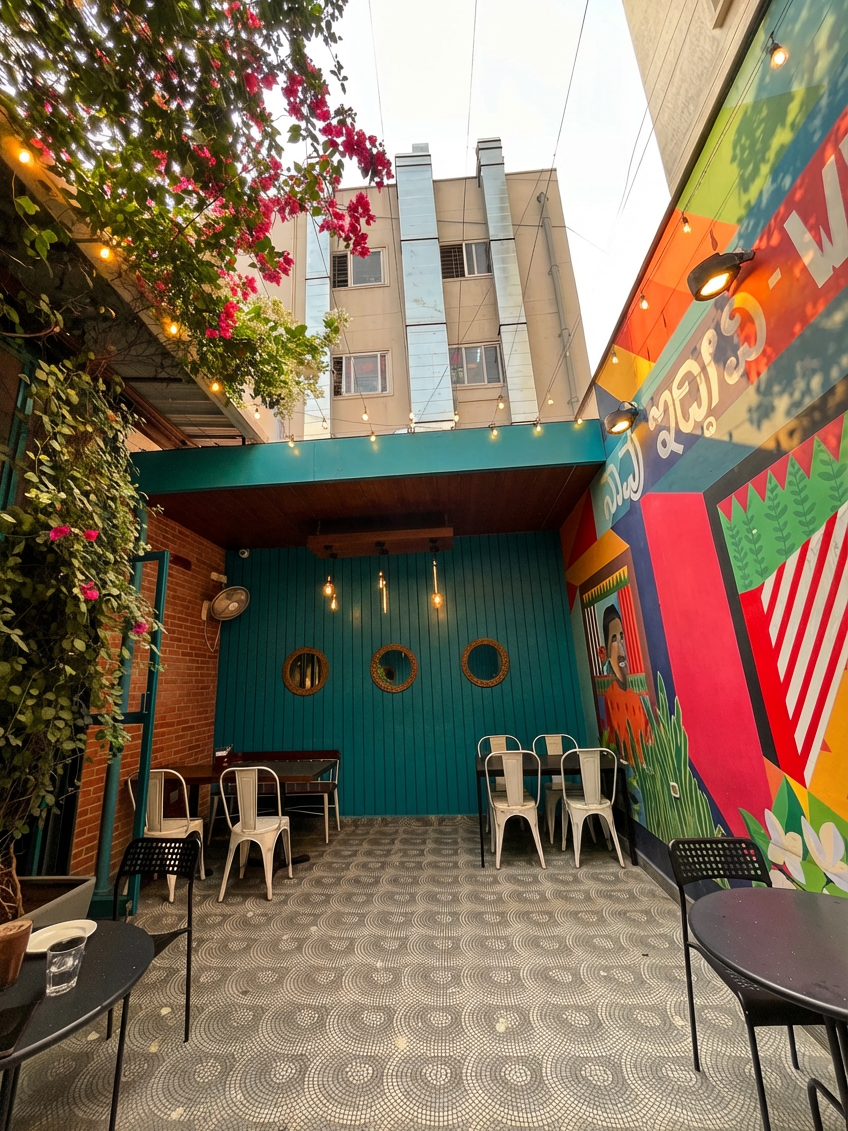 Cafe entrance